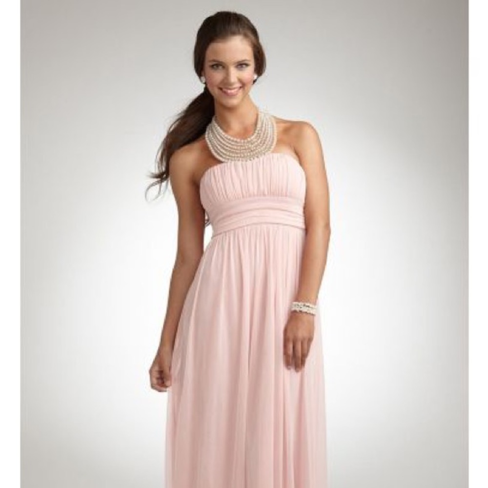 NWT. Bridesmaid dress - Pink pearl neckline